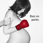 Campagne de prévention contre les violences conjugales, réalisée avec les étudiants sage femmes et infirmiers de ULB de Bruxelles.