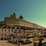 Stift Melk. Der erste Abschnitt auf meinem Nord-Süd-Weg ist geschafft. Das Leben ist schön.