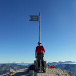 am Gipfel des Kaiserschilds 2084 m