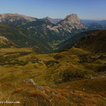 vom Hinkareck ein Blick nach Radmer und dahinter der Lugauer