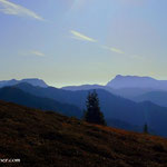 die Fernsicht einfach umwerfend, Blick zum Gößeck (rechts) und Eisenerzer Reichenstein (links)