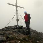 Am Gipfel des Geierhaupt (2417 m) höchste Erhebung im Bezirk Leoben