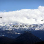 Les Pics d'Anie, d'Arlas et la Station de la Pierre St Martin.