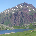 Pic de Gabedaille (2258m) et Lac d'Estaëns.