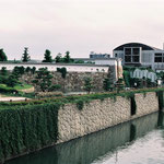 尼崎城　城址公園内の復興城壁