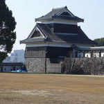 熊本城（熊本県熊本市中央区）奉行丸の南西にある復元未申櫓