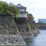 大坂城　六番櫓と五番・四番櫓の石垣跡
