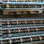 all set (14pcs.) rebuild wagons carriage ready to transport with wooden pals