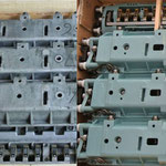 on left box: client exausted used carriages. on right box: our rebuild wagons sent in advance
