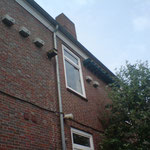 Nistkästen für Mauersegler am Altbau der KGS Wiesmoor
