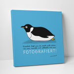 Leinwanddruck "Plötzlich fotografiert"