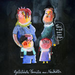 Leinwanddruck "Gebildete Familie aus Neukölln"