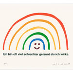 Risographie "Viel schlechter gelaunt"