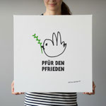 Leinwanddruck "Pfür den Pfrieden"