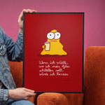 Leinwanddruck "Glas abstellen"