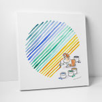 Leinwanddruck "Der Kreis"