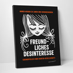 Leinwanddruck "Freundliches Desinteresse"
