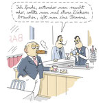Leinwanddruck "Raucher-Bar"