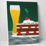 Leinwanddruck "Nachmittag oder Abend"