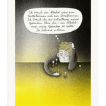 Risographie "Spitze Gedanken" (A4, signiert)