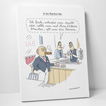 Leinwanddruck "Raucher-Bar"