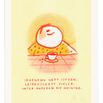 Risographie "Irgendwo nett sitzen"