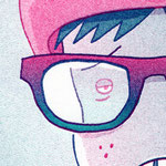 Farben: light teal / raspberry