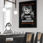 Im Raum – Leinwanddruck "Freundliches Desinteresse"