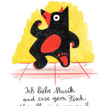 Leinwanddruck "Musik & Fisch"