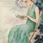"Clodine" -aquarelle