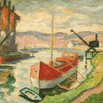 "Le Salado sur la Marne" - 1925 - huile (40x32,5)