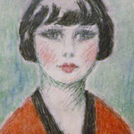 "Portrait de femme" -crayon