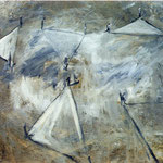 Agrimensores-1- 65x54cm, téc. mixta sobre tela, 1997