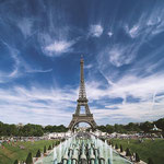 Eiffelturm mit Trocadero in Paris