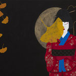 "Oriente/ Ocidente" - Acrílico s/ tela - 100 x 150 cm - 2023