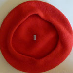 Rote Mütze - reine Wolle