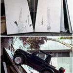 Tire-Rubbing (auf ehemaligen Galerie Stellwänden), University of California, San Diego, 1993