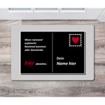Fußmatte lustig mit Spruch, personalisiert, waschbar rutschfest 40x60 cm, waschbar, 40x60 cm, UKo-Art