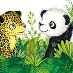 Illustration aus "Ein Panda in der Dschungelschule", Loewe Verlag, siehe Kinderbücher