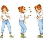 Freie Illu, Character-Scribbles