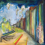 "Henner and his piano" Oil on canvas, 100x130