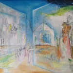 "China cat sunflower" Oil on canvas, 140x200