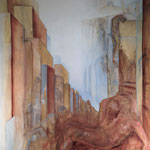 "lazy sunny afternoon"  Oil on canvas, 280x200