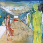 "mercedes-benz" Oil on canvas, 110x 130