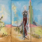 "yesterday's girl" Oil on canvas, 3x 65x85