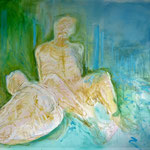 "Willy and Guste" Oil on canvas, 200x300