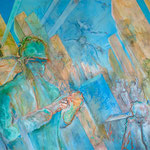 „In the billowing garden“ Oil on canvas, 200x300