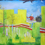 "waiting for a friend" Oil on canvas, 130x200