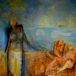 "break" Oil on canvas, 200x280