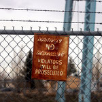 No Trespassing, 9.5" x 9.5", 2013